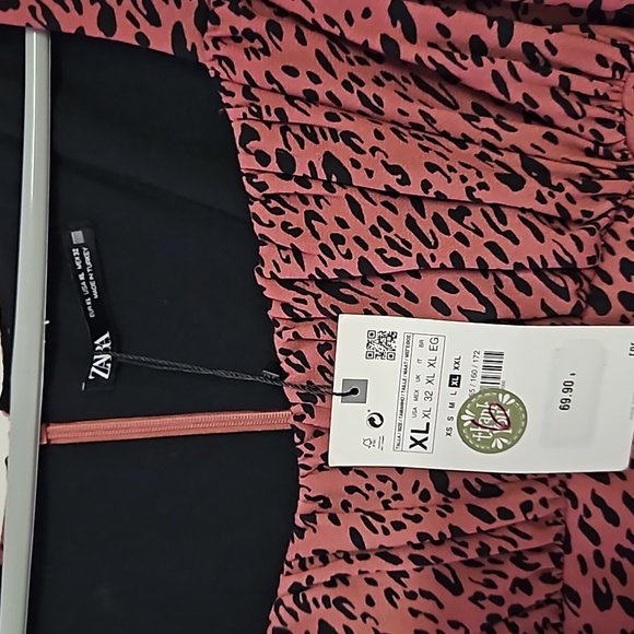 Reposh Zara nwt leopard  print dress size xl - Picture 2 of 4